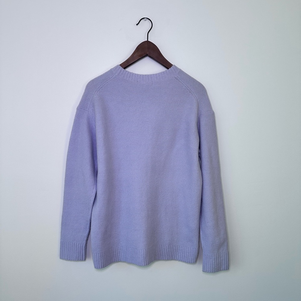 Uniqlo Pastel Lilac Knit Crewneck Sweater - Picture 4 of 7